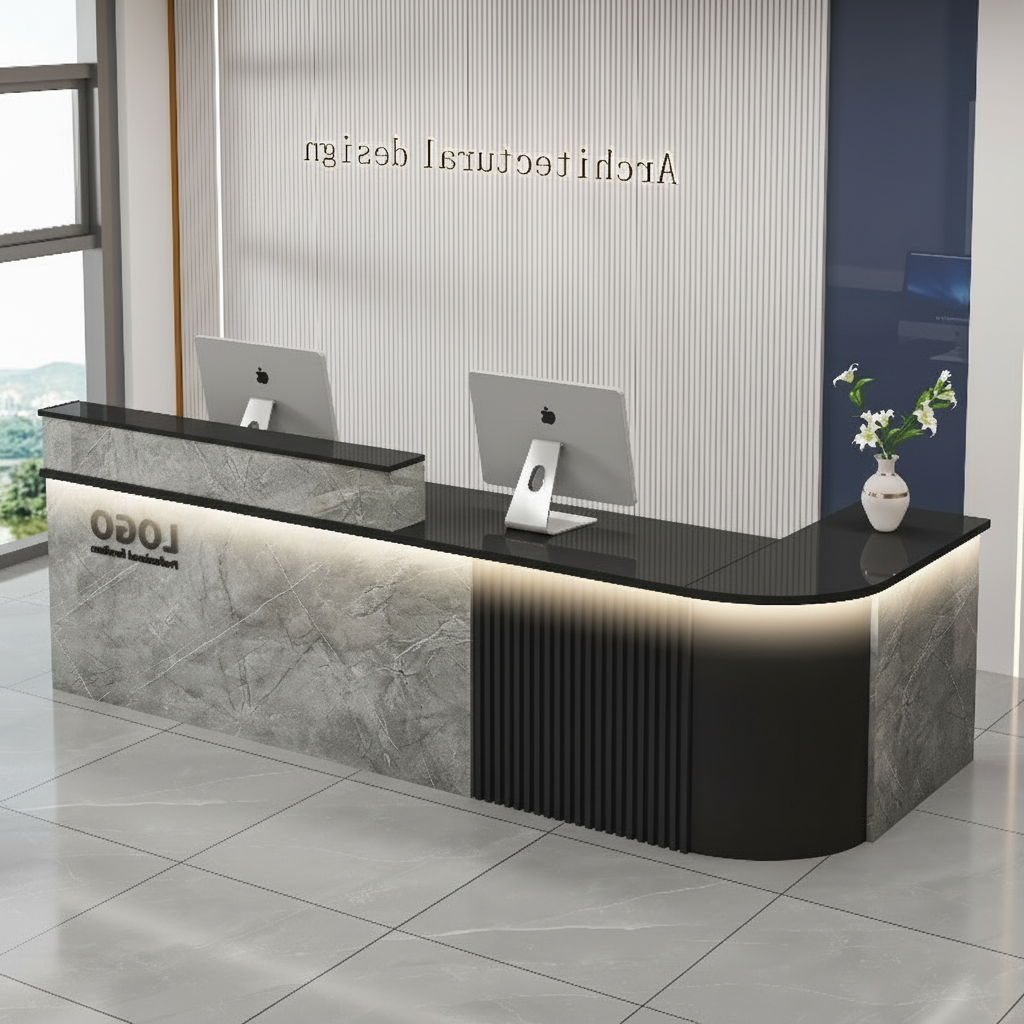 Modern Shop Reception Desks Organizers Design Long Executive Restaurant Hotel Reception Desks Luxury Mostrador Lounge Furniture