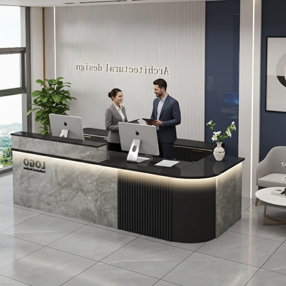 Modern Shop Reception Desks Organizers Design Long Executive Restaurant Hotel Reception Desks Luxury Mostrador Lounge Furniture