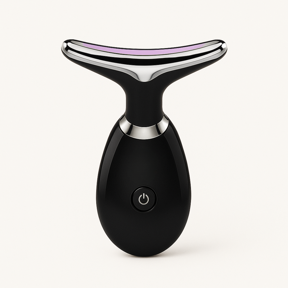 Appareil de Beauté Visage & Cou – Masseur EMS avec Thérapie LED, Anti-Rides et Réducteur de Double Menton
