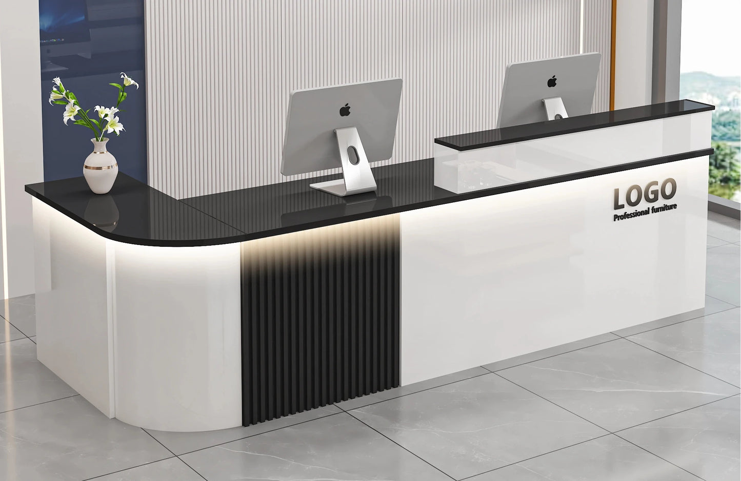 Modern Shop Reception Desks Organizers Design Long Executive Restaurant Hotel Reception Desks Luxury Mostrador Lounge Furniture