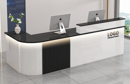 Modern Shop Reception Desks Organizers Design Long Executive Restaurant Hotel Reception Desks Luxury Mostrador Lounge Furniture