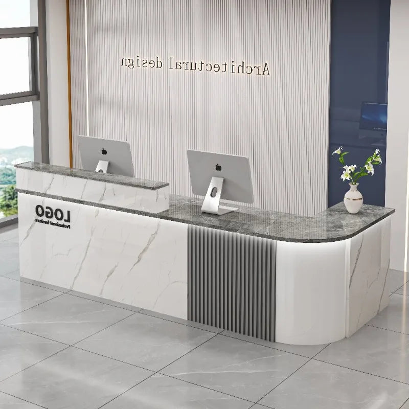 Modern Shop Reception Desks Organizers Design Long Executive Restaurant Hotel Reception Desks Luxury Mostrador Lounge Furniture