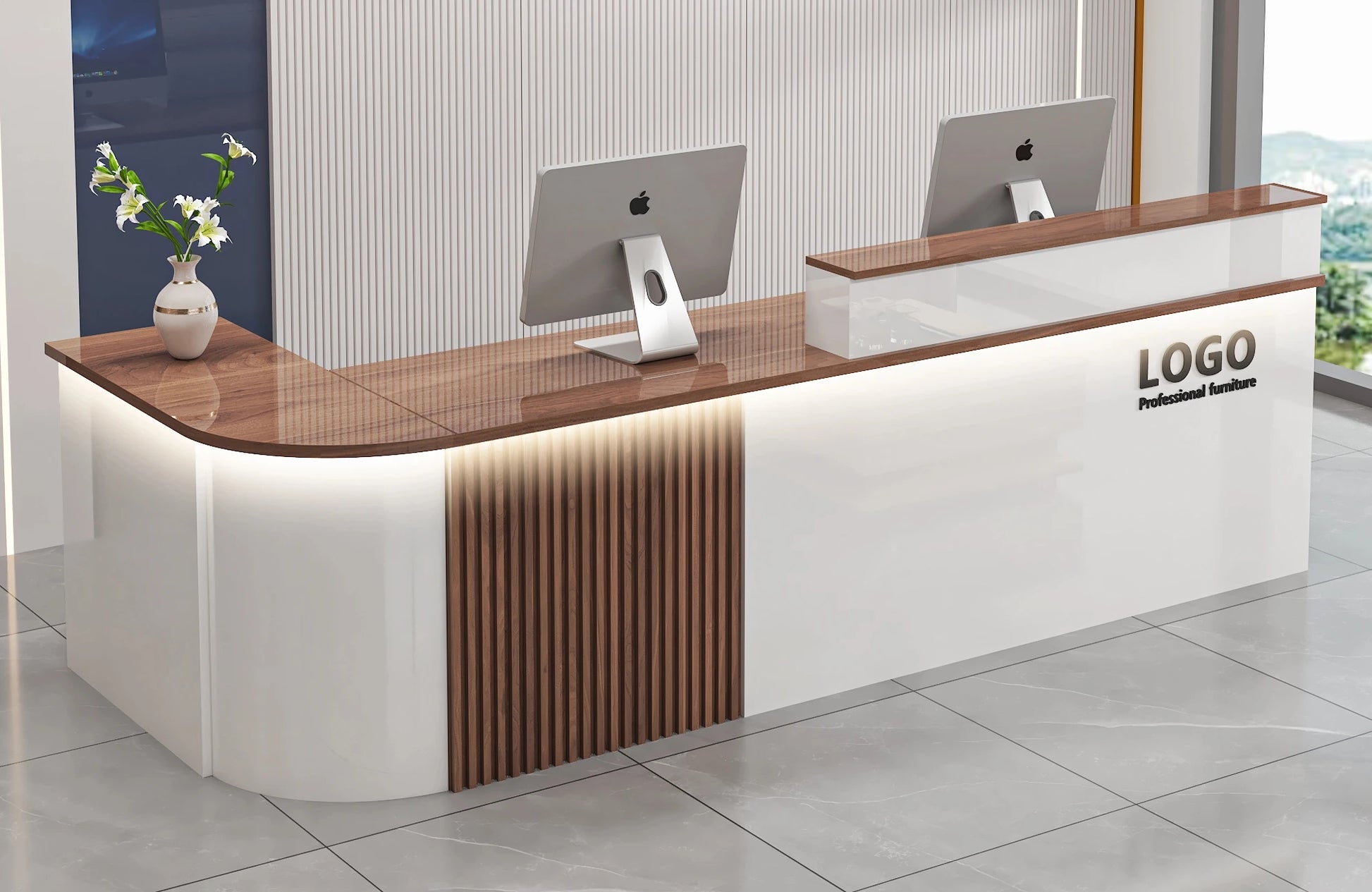 Modern Shop Reception Desks Organizers Design Long Executive Restaurant Hotel Reception Desks Luxury Mostrador Lounge Furniture