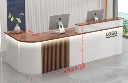 Modern Shop Reception Desks Organizers Design Long Executive Restaurant Hotel Reception Desks Luxury Mostrador Lounge Furniture