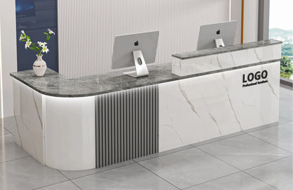 Modern Shop Reception Desks Organizers Design Long Executive Restaurant Hotel Reception Desks Luxury Mostrador Lounge Furniture