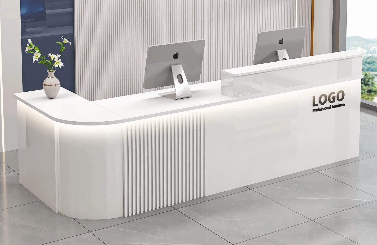 Modern Shop Reception Desks Organizers Design Long Executive Restaurant Hotel Reception Desks Luxury Mostrador Lounge Furniture