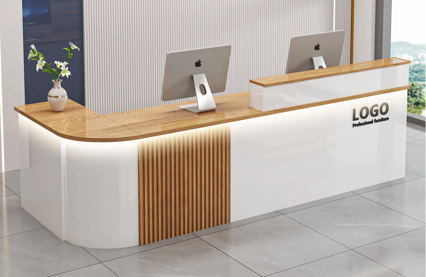 Modern Shop Reception Desks Organizers Design Long Executive Restaurant Hotel Reception Desks Luxury Mostrador Lounge Furniture