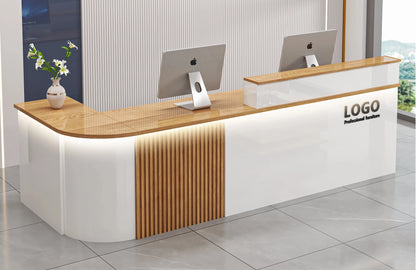 Modern Shop Reception Desks Organizers Design Long Executive Restaurant Hotel Reception Desks Luxury Mostrador Lounge Furniture