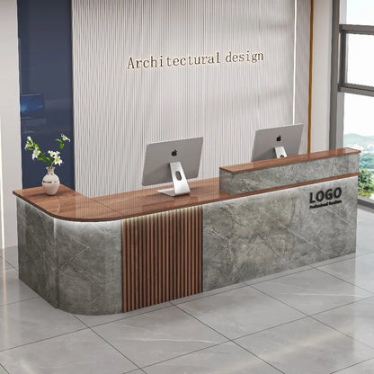 Modern Shop Reception Desks Organizers Design Long Executive Restaurant Hotel Reception Desks Luxury Mostrador Lounge Furniture